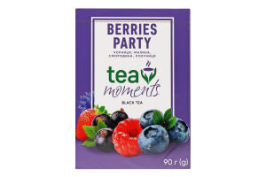 Чай чорний байховий листовий Berries рarty Tea Moments к/у 90г