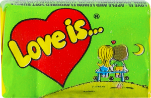 Гумка жувальна зі смаком яблука та лимону Love is... м/у 4.2г