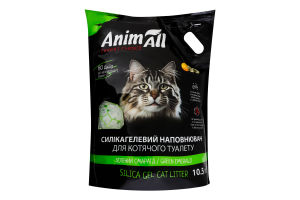 Наполнитель для кошачьего туалета силикагелевый Зеленый изумруд AnimАll 10.5л