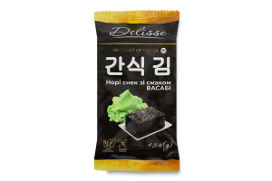 Норі-снек з смаком Васабі 4,5г Delisse