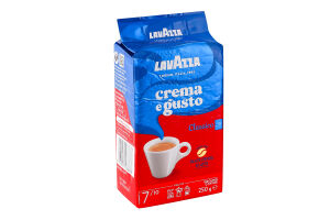 Кава натуральна смажена мелена Crema e Gusto Classico Lavazza в/у 250г