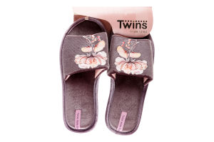 Тапочки открытые домашние женские Twins №5824 38-39 лиловый