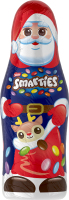 Фігурка шоколадна з молочного шоколаду з наповненням із шоколадного драже у цукровій глазурі Санта Smarties м/у 50г