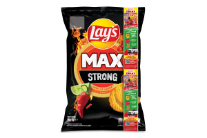 Чипси картопляні Чилі та лайм Strong Max Lay's м/у 95г