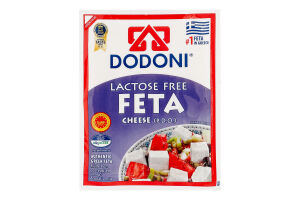 Сыр 43% безлактозный Feta P.D.O. Dodoni в/у 180г