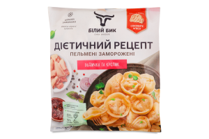 Пельмени Индейка и кролик Диетический рецепт Білий Бик м/у 600г
