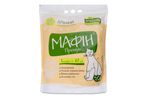 Наповнювач д/котячого туалету Преміум бентонітовий дрібний 4кг Мафін