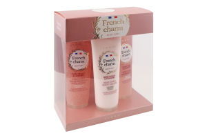 Набір Rose peach&Flowers Гель д/душу 125мл+Крем д/тіла 125мл+Скраб-пілінг д/тіла 125мл Liora