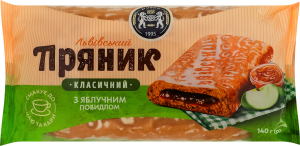 Пряник з яблучним повидлом Львівський Класичний Кулиничі м/у 140г