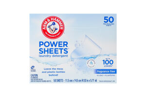 Серветки для прання без запаху Arm&Hammer 50шт