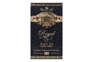 Чай чорний листовий Earl Grey Royal Edems к/у 100г