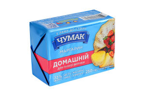 Маргарин 72% столовый Домашний для пышной выпечки Чумак м/у 250г