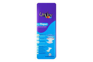 Підгузки Premium Soft XL 14-17кг 26шт Uni Joy