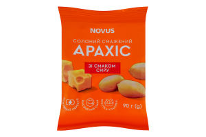 Арахіс смаж. сол. сир Novus 90г
