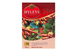 Чай черный цейлонский байховый цельнолистовой с добавлением растительного сырья Корица Hyleys к/у 100г