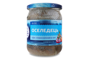 Оселедець філе в олії слабосолоний Водний світ с/б 450г