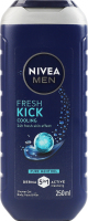 Гель для душа для тела, лица и волос 5в1 Активная очистка Дерма Заряд свежести Nivea Men 250мл