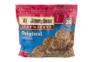 Jimmy Dean Heat N' Serve Sausage Patties Original - 26 CT