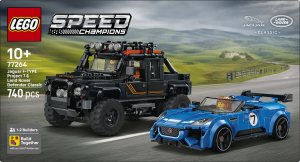 Конструктор для дітей від 10років №77264 Jaguar F-type&Land Rover defender classic Speed champions Lego 740ел