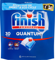 Средство для мытья посуды в посудомоечных машинах Quantum Powerball Finish 30шт