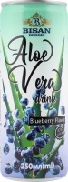 Напій безалкогольний Aloe Vera Blueberry негазований 250мл ж/б Bisan Drinks