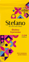 Кофе натуральный жареный молотый с ароматом ирландского крема Файный Кремовый Stefano 1с в/у 230г