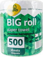 Полотенце бумажное 2-х слойное 500 листов Big roll Ecolo 1шт