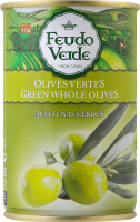 Оливки зеленые с косточкой консервированные пастеризованные Feudo Verde ж/б 300г