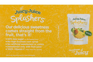 Juicy Juice Splashers Juice Pouches Tropical Twist- 10 CT