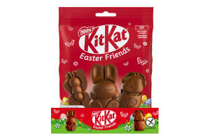 Шоколад молочний з начинкою з рисовими кріпсами, печивом та шматочками вафель Easter friends Kit Kat м/у 65г