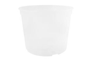 Вазон д/квітів дренажний прозорий 28*22см Алеана