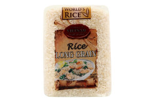 Рис длиннозернистый в пакетиках Вьетнамский World's Rice 500г