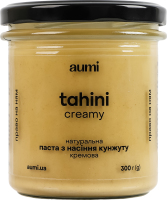 Паста з насіння кунжуту натуральна кремова Tahini Aumi c/б 300г