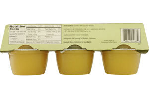 Nature's Promise Organic Applesauce Unsweetened 4 OZ Cups