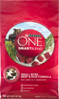 Purina One SmartBlend Small Bites Beef & Rice Formula Adult Premium Dog Food