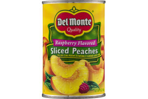 Del Monte Sliced Peaches Raspberry Flavored