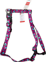 Шлея д/собак Око монстра з QR паспортом анатомічна H-образна нейлон пластиковий фастекс р.L 25мм A51-85см B61-85см WauDog