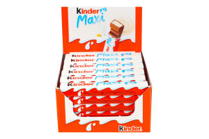 Шоколад молочный с молочной начинкой Maxi Kinder м/у 21г