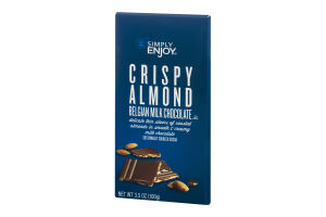 Simply Enjoy Crispy Almond Belgian Milk Chocolate