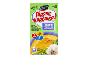 Пюре быстрого приготовления гороховое с чесноком Горячая пюрешка! Тьотя Соня м/у 50г