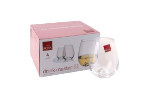 Набор бокалов для напитков 350мл №4221-0-330-0-6-S-9-4 Drink master 33 Rona 4шт