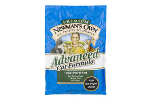 Newman's Own Premium Advanced Cat Formula High Protein Made with Organic Chicken