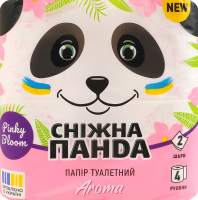 Папір туалетний 2-х шаровий Aroma Сніжна Панда 4шт
