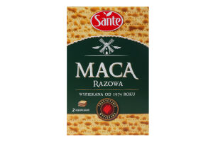 Маца Цельнозерновая из муки грубого помола пшеницы Sante к/у 180г
