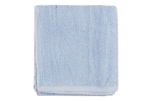 Рушник Дамаск блакитний махровий велюр 70*140см 550г/м2 ГМ Текстайл