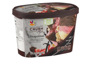 Ahold Churn Style Neapolitan Light Ice Cream