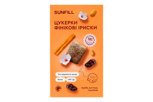 Конфеты Финиковые ириски SunFill к/у 120г