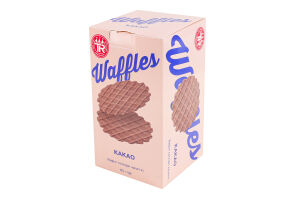 Виріб кондитерський борошняний. Вафлі солодкі без начинки пшеничні "Какао"