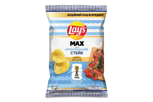 Чипсы картофельные Аргетинский стейк Max Lay's м/у 95г