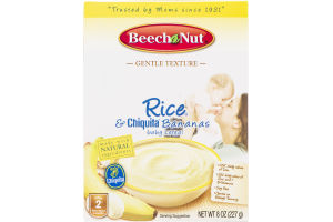 Beech Nut Stage 2 Gentle Texture Rice & Chiquita Bananas Baby Cereal